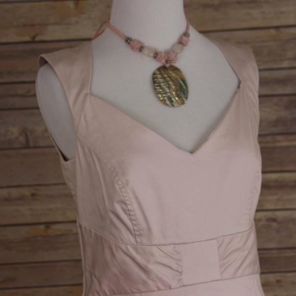 H&M Pale Pink Sleeveless Sweetheart Neck Dress - Picture 3 of 8